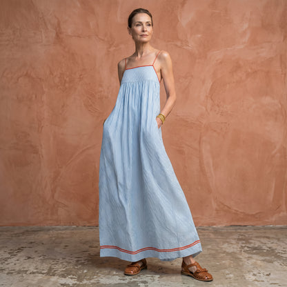 Tuca - Elegant Striped Maxi Dress for Women