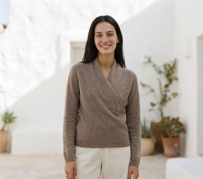 V-Neck Cashmere Sweater for Women