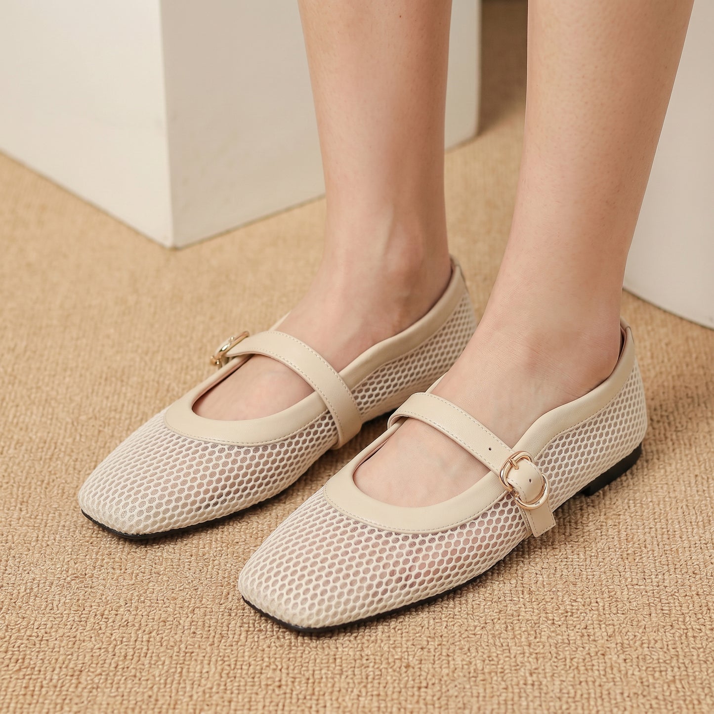 Valentina - Breathable Square Toe Ballet Flats for Women DONE 05-08-2026
