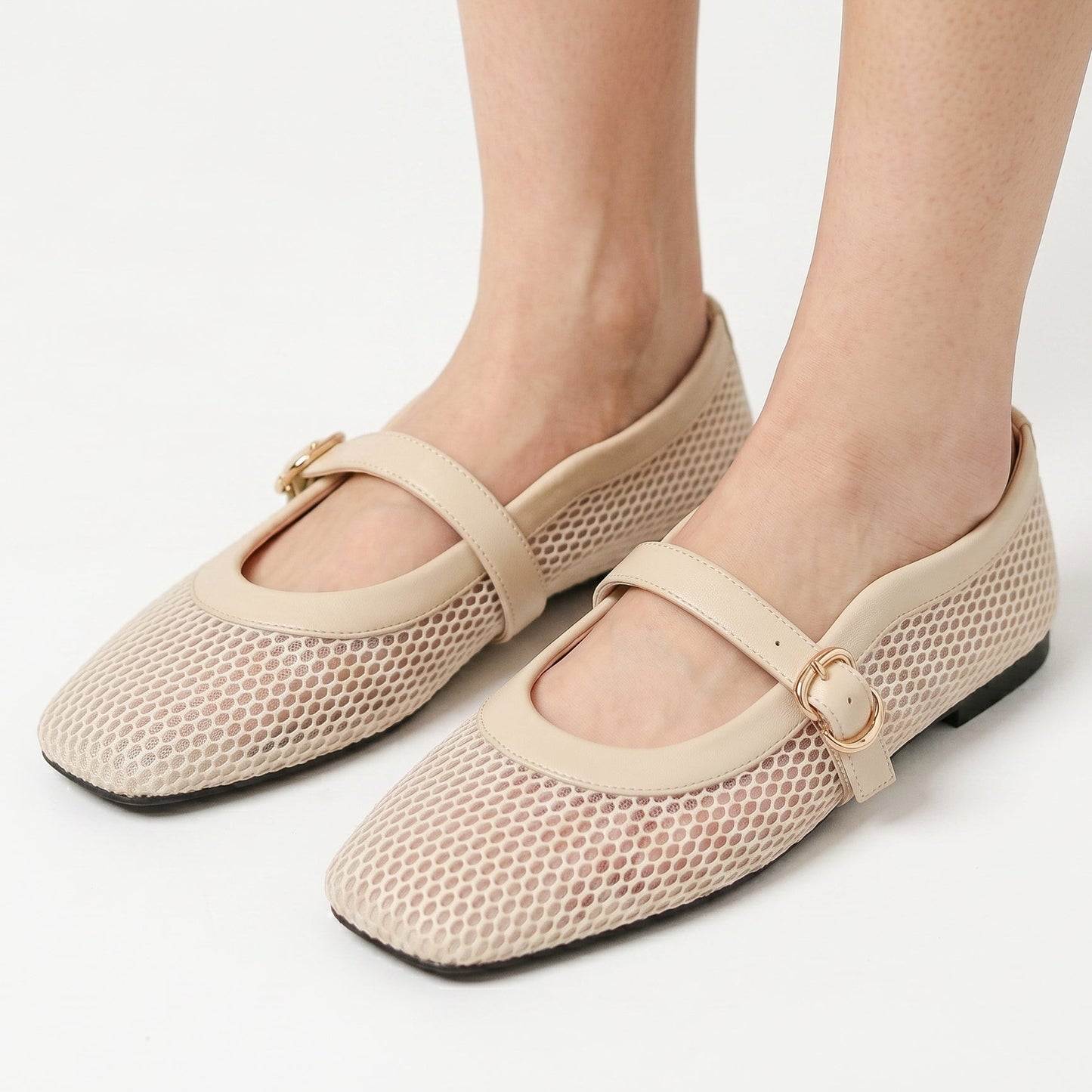 Valentina - Breathable Square Toe Ballet Flats for Women DONE 05-08-2026