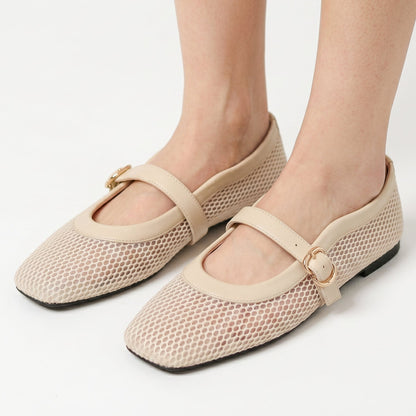 Valentina - Breathable Square Toe Ballet Flats for Women DONE 05-08-2026