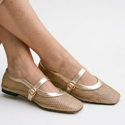 Valentina - Breathable Square Toe Ballet Flats for Women DONE 05-08-2026