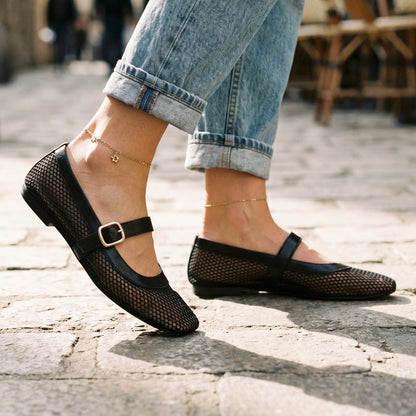 Valentina - Breathable Square Toe Ballet Flats for Women DONE 05-08-2026