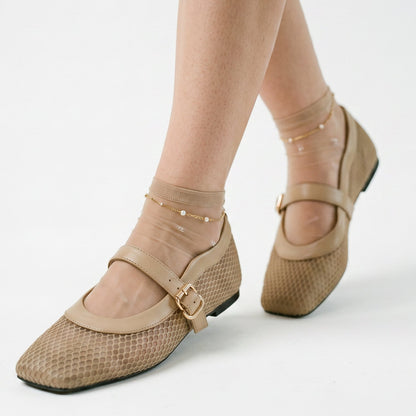Valentina - Breathable Square Toe Ballet Flats for Women DONE 05-08-2026