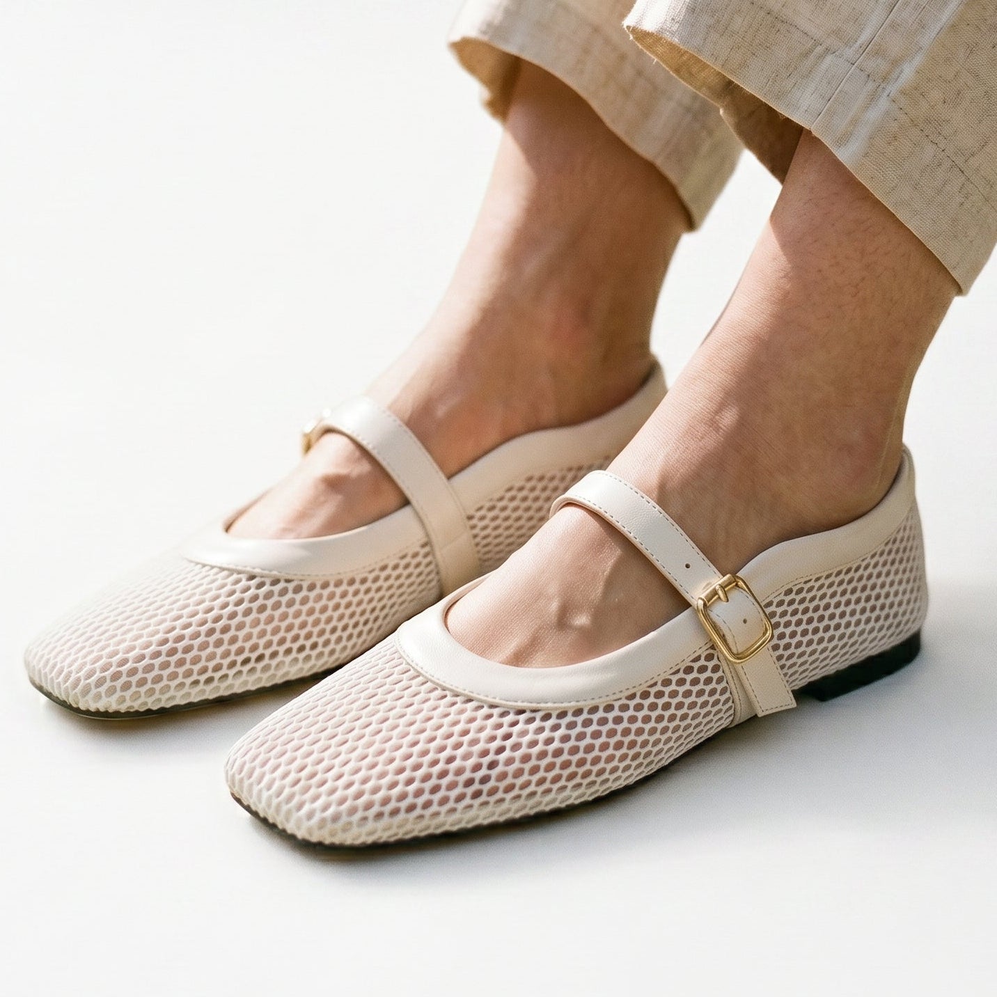 Valentina - Breathable Square Toe Ballet Flats for Women DONE 05-08-2026
