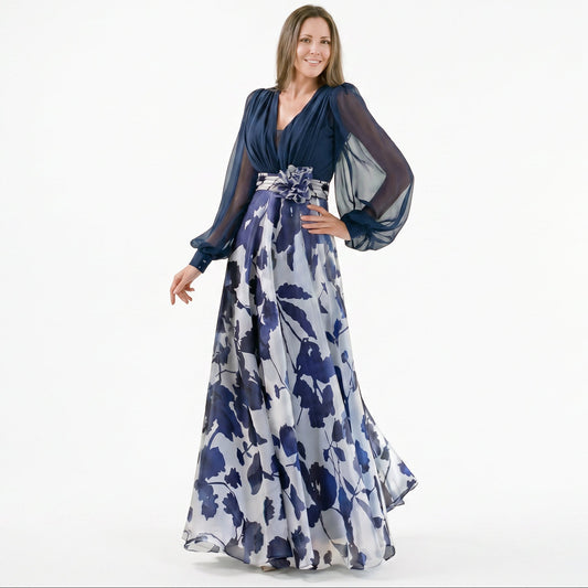 Valentina - Elegant Floral Print Maxi Dress DONE 05-23-2026