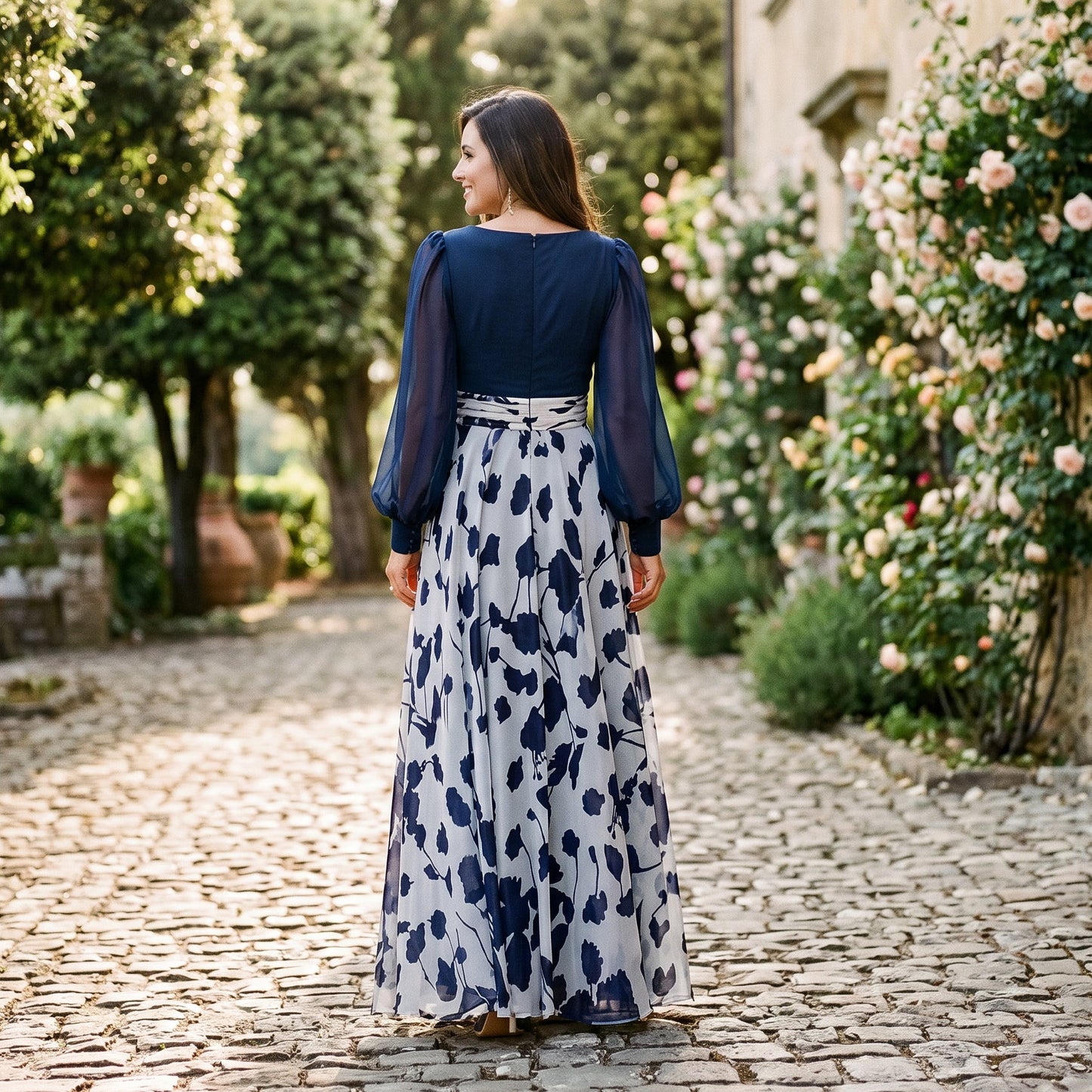 Valentina - Elegant Floral Print Maxi Dress DONE 05-23-2026