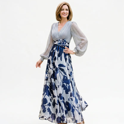 Valentina - Elegant Floral Print Maxi Dress DONE 05-23-2026