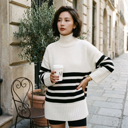 Valerie - Stylish Striped Mock Neck Sweater done 05-31-2026