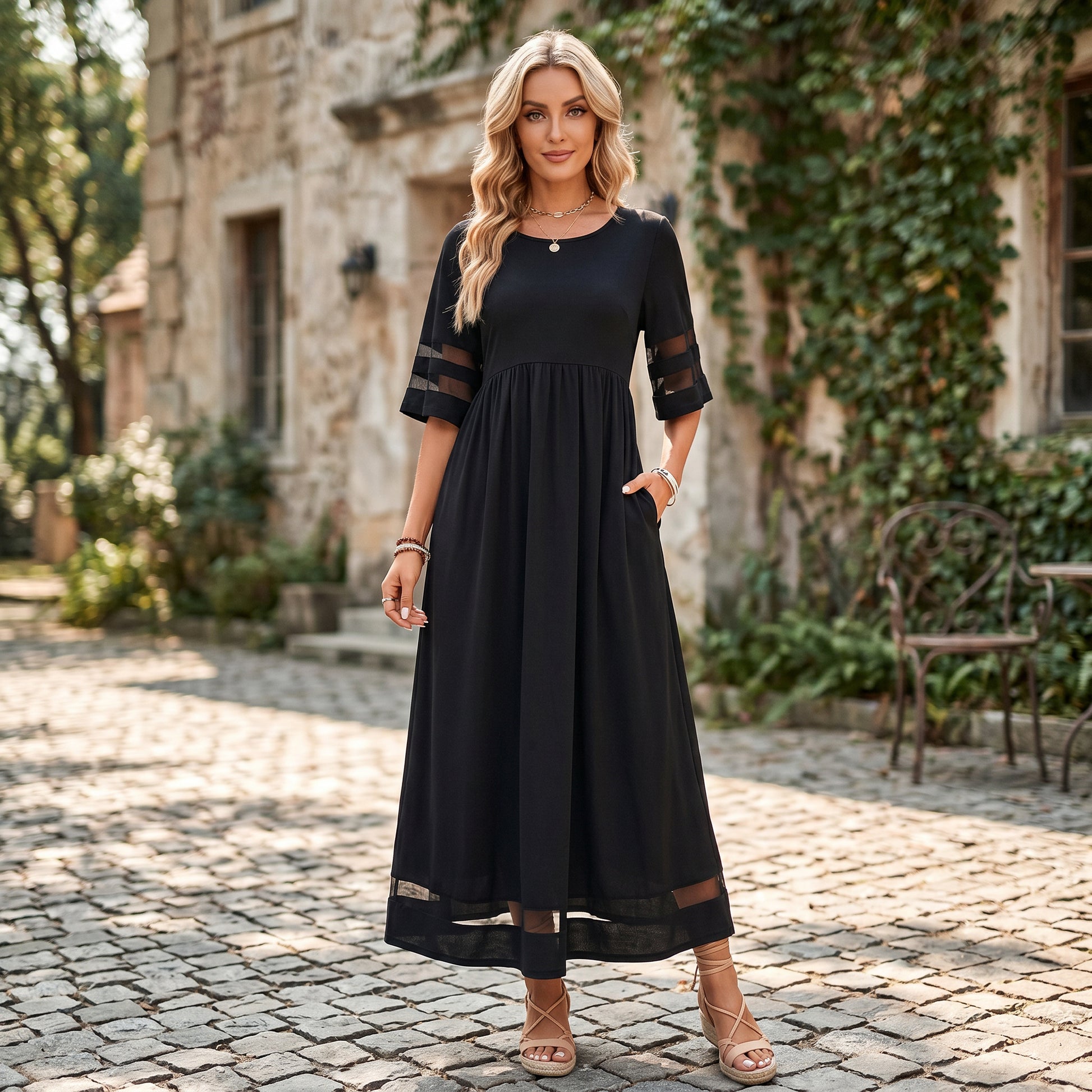 Venus - Elegant Tummy Flattering Summer Dress DONE 05-14-2026