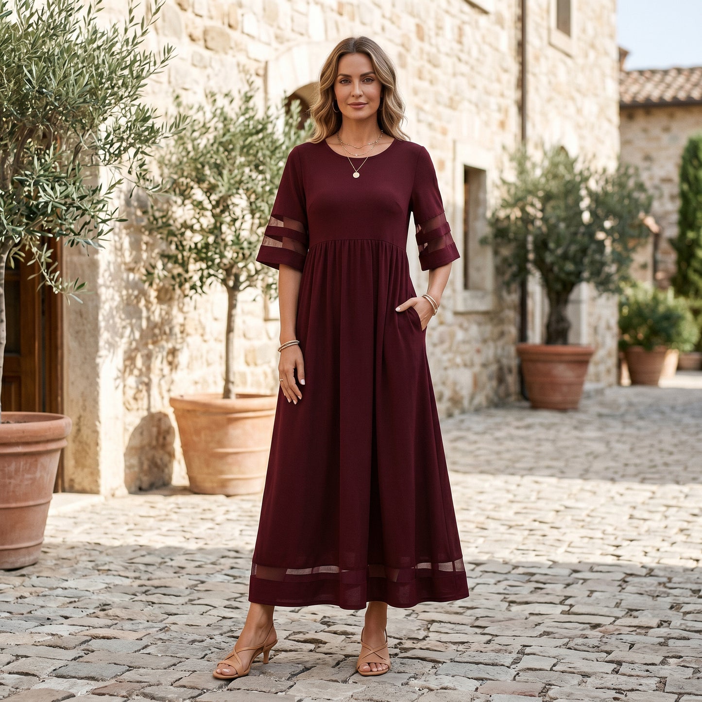 Venus - Elegant Tummy Flattering Summer Dress DONE 05-14-2026