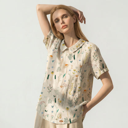 Vibrant Floral Women's Blouse for Summer Style