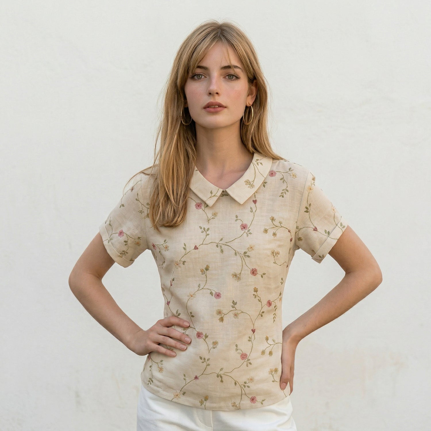 Vibrant Relaxed Wildflower Blouse