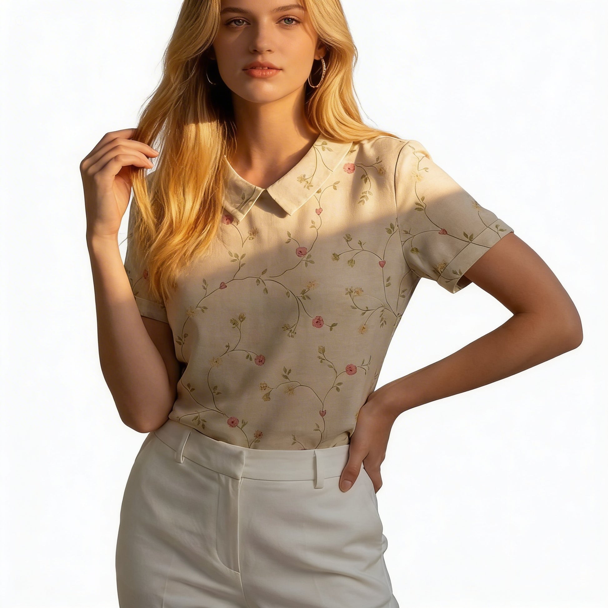 Vibrant Relaxed Wildflower Blouse
