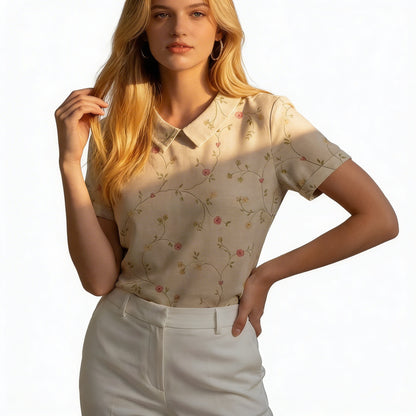 Vibrant Relaxed Wildflower Blouse