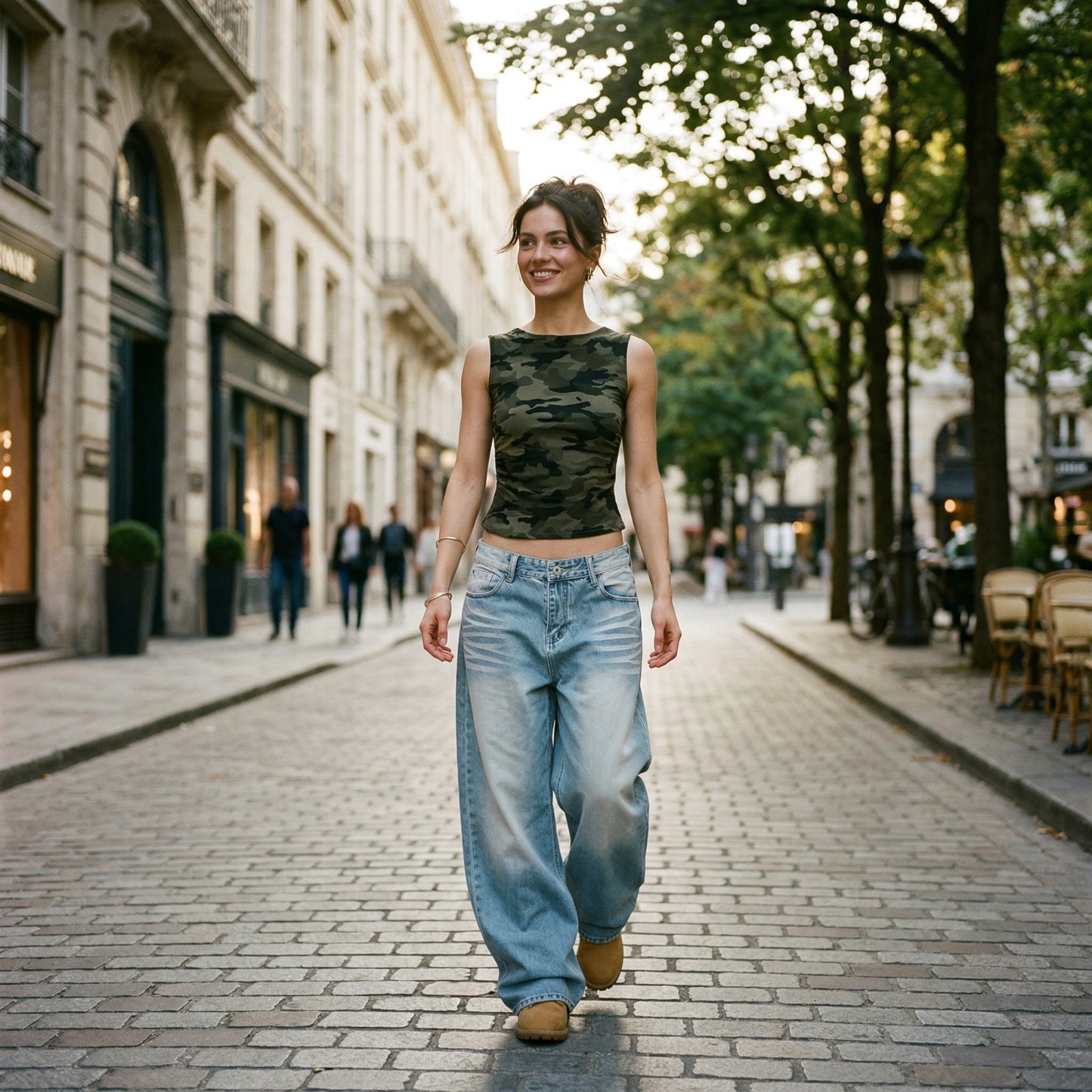 Vintage Wide Leg Pants Women