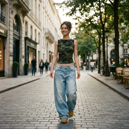 Vintage Wide Leg Pants Women