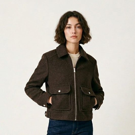 Women's Jacket with Flap Pockets