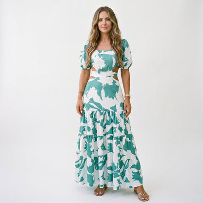 Xiomara - Elegant Off-Shoulder Summer Maxi Dress for Weddings