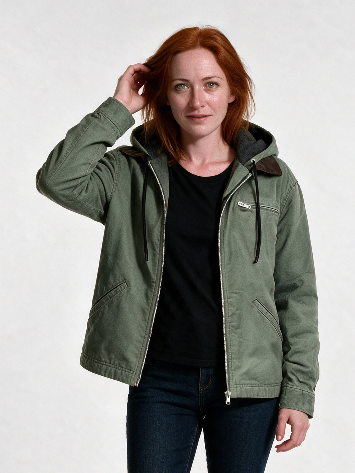 Adeline - Chic Autumn Jacket Ladies for Warmth and Style - Green