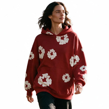 Aiden - Stylish Floral Graphic Hoodie for Men and Women