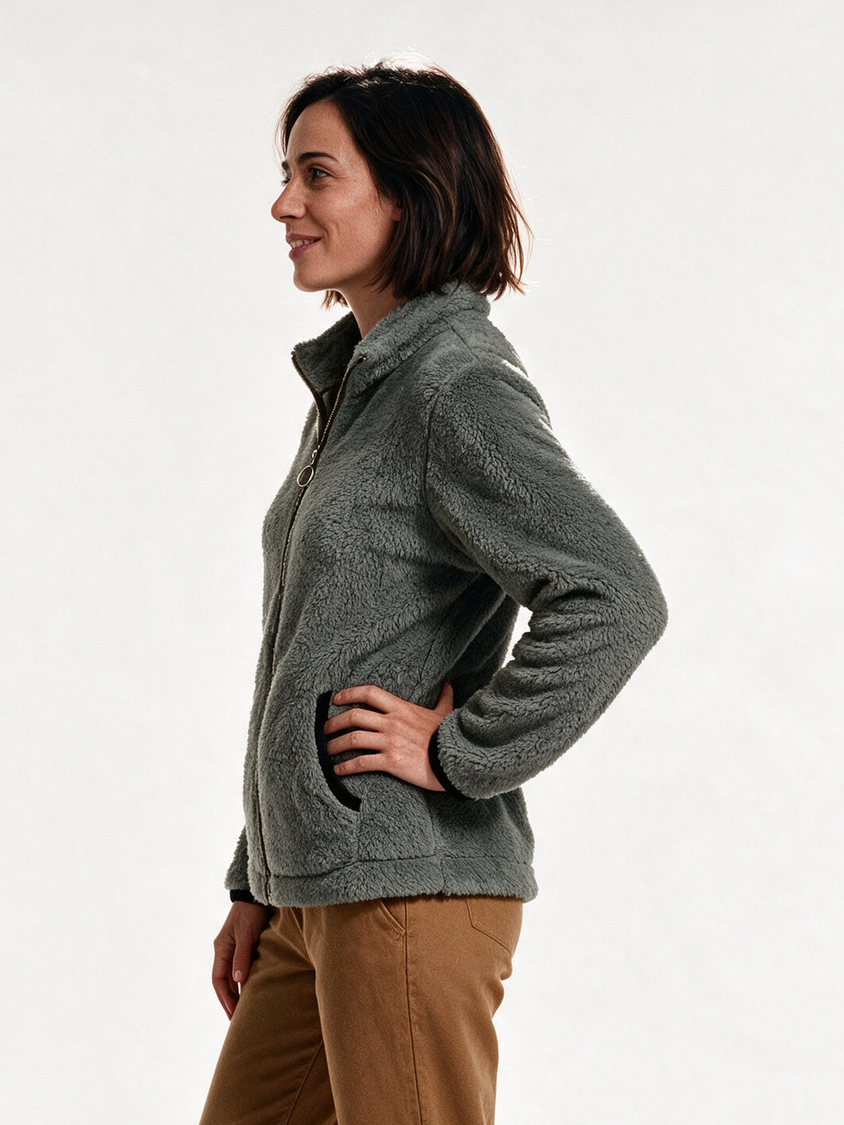 Amara - Cozy Women's Fleece Jacket for Winter Wear - view 2