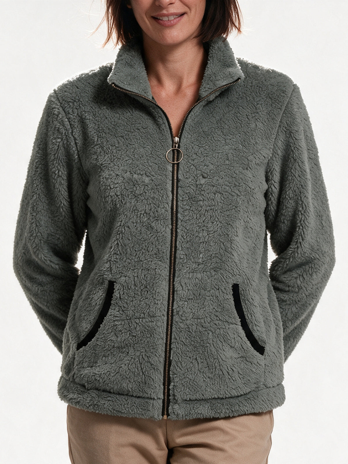 Amara - Cozy Women's Fleece Jacket for Winter Wear - view 3