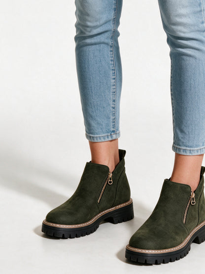 Amara - Stylish Women's Orthopedic Ankle Boots - Green