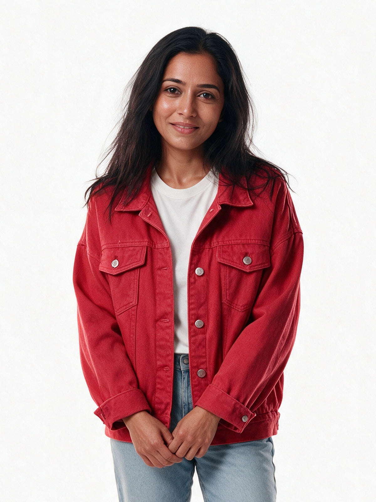 Amelia - Casual Oversized Denim Jacket for Women - view 1