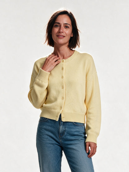 Amelia - Classic Pastel Cardigan Sweater for Women - view 1