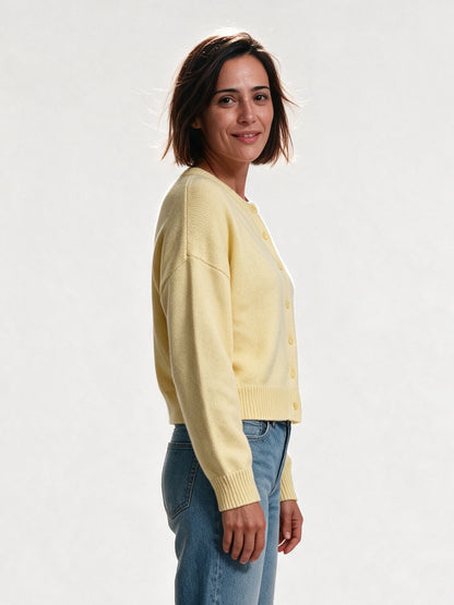 Amelia - Classic Pastel Cardigan Sweater for Women - view 2