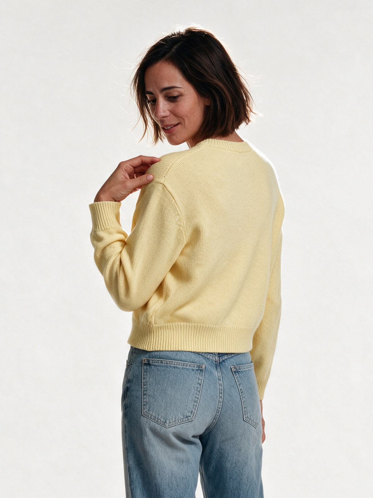 Amelia - Classic Pastel Cardigan Sweater for Women - view 5