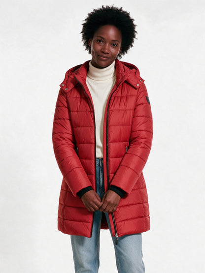 Amelia - Cozy Quilted Winter Jacket for Women - Red