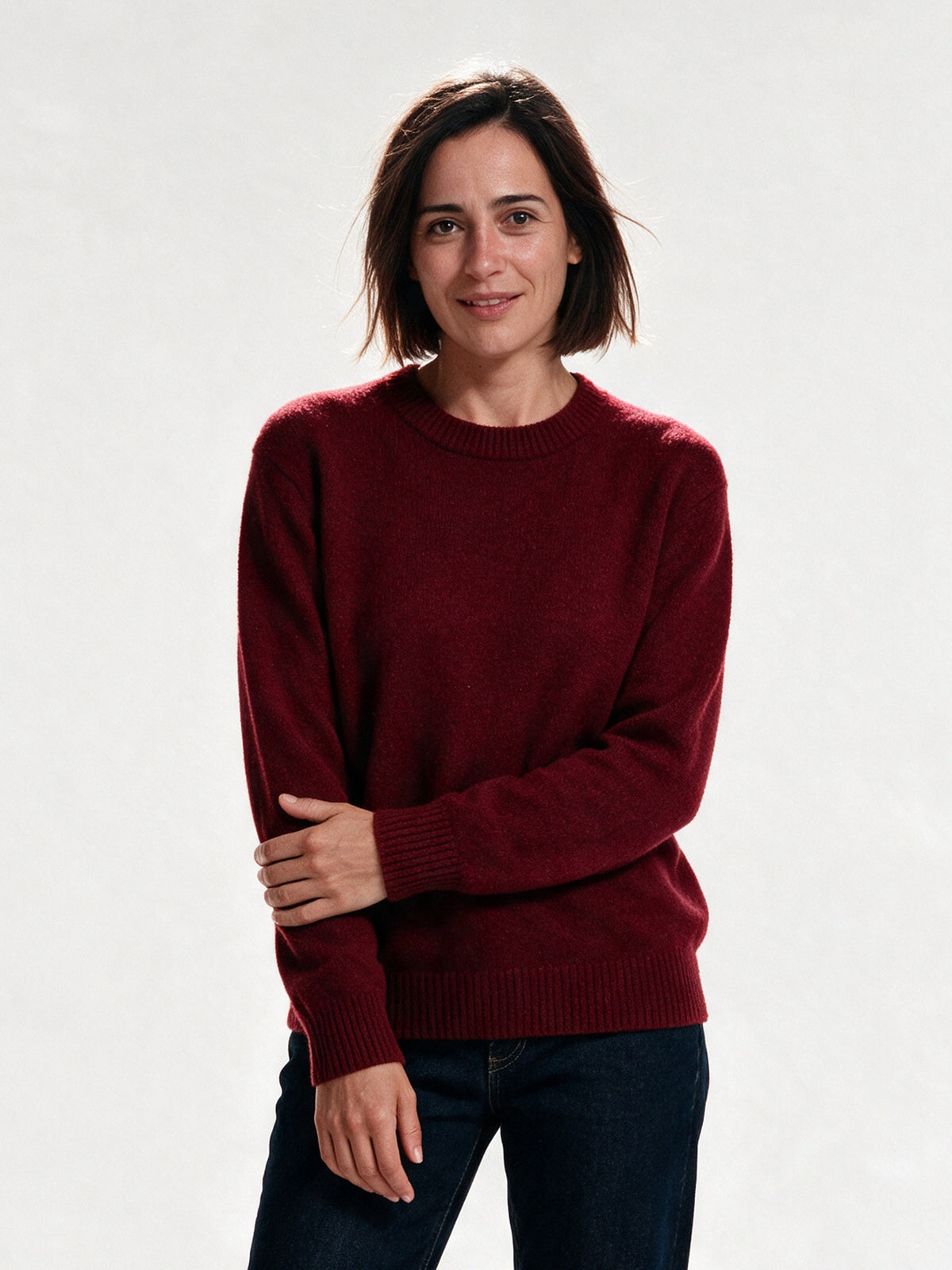 Amelia - Elegant Cashmere Sweater - Red