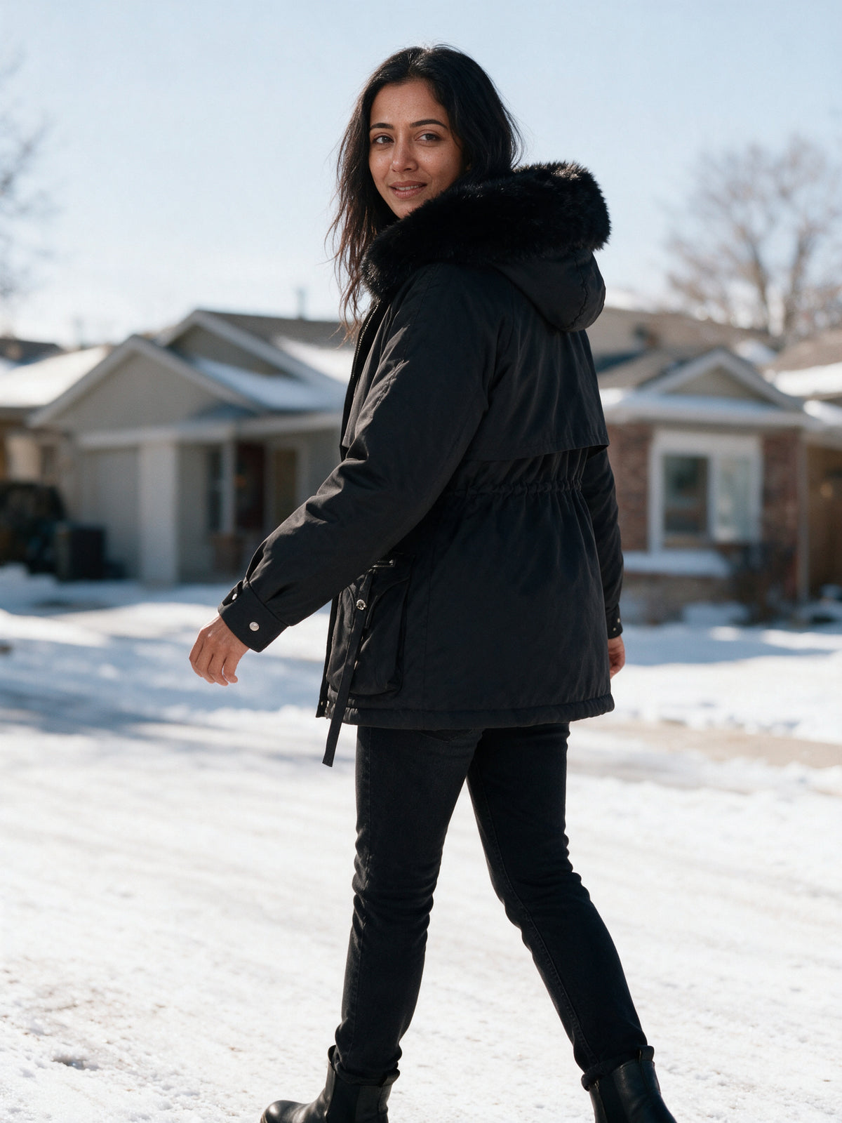 Amelia - Elegant Winter Puffer Jacket for Women - view 4