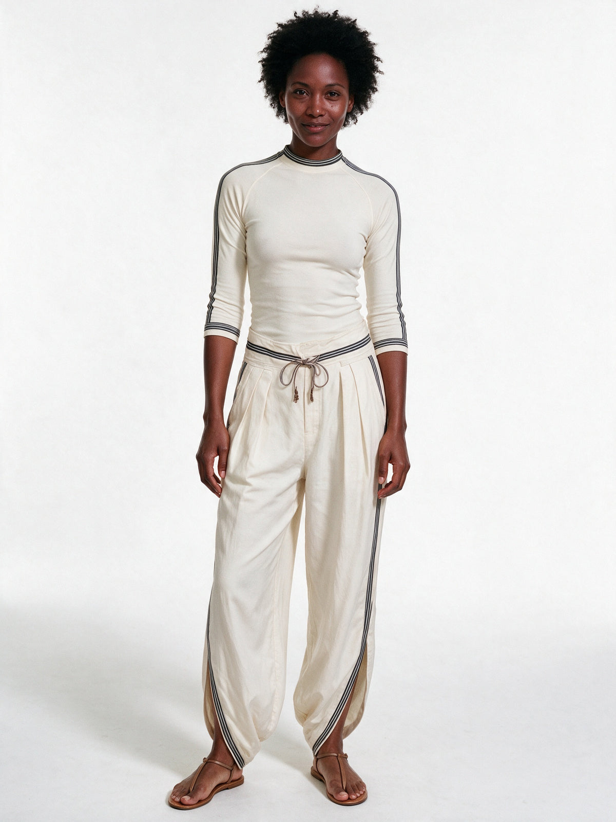 Amelia - Sporty Two Piece Set with Wide-Leg Pants - view 1