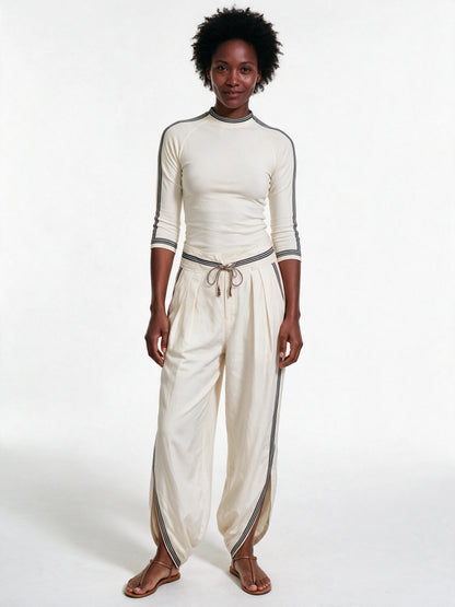 Amelia - Sporty Two Piece Set with Wide-Leg Pants - view 1