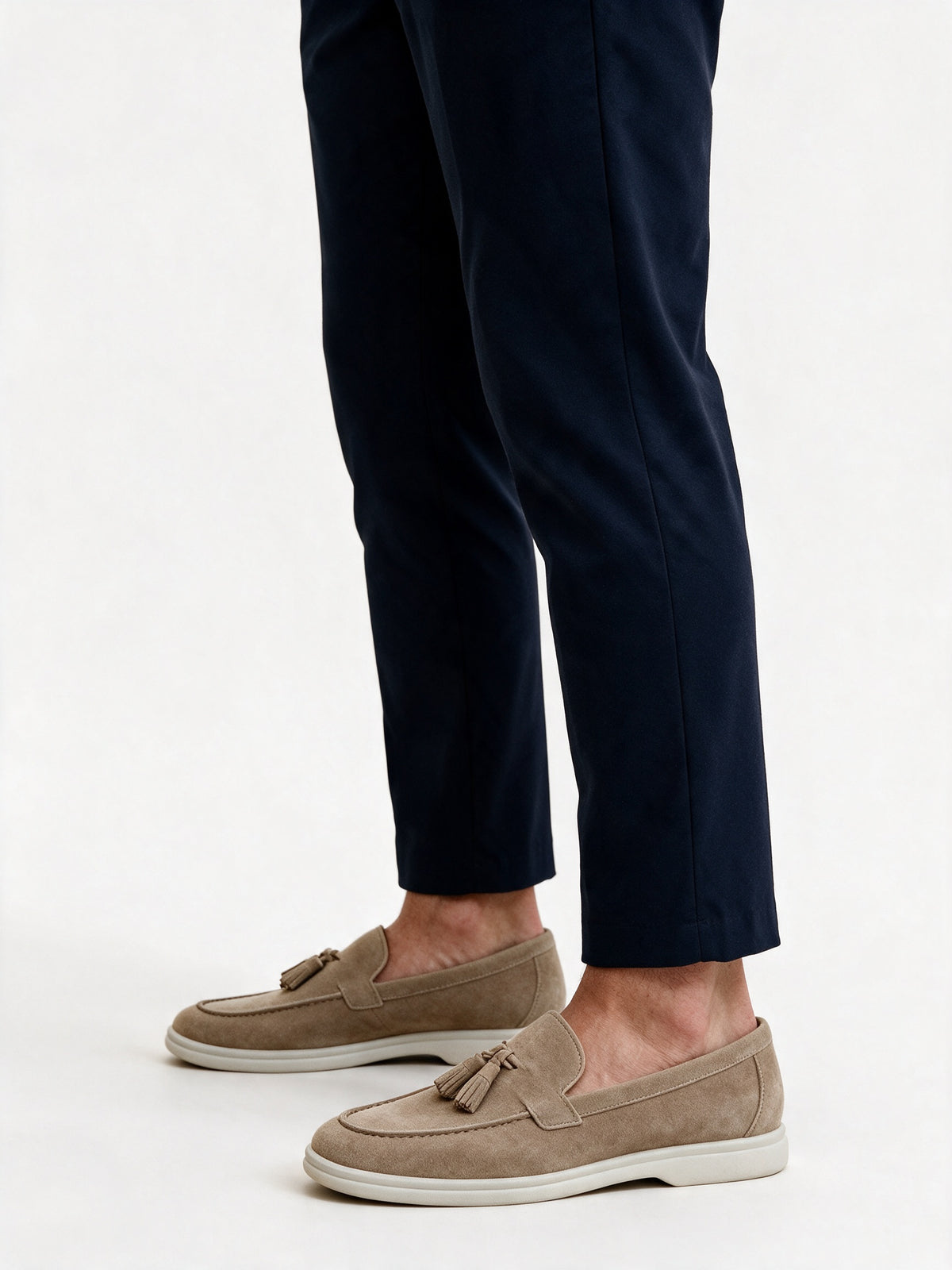 Vitor - Men's Tassel Loafers with White Sole - view 2