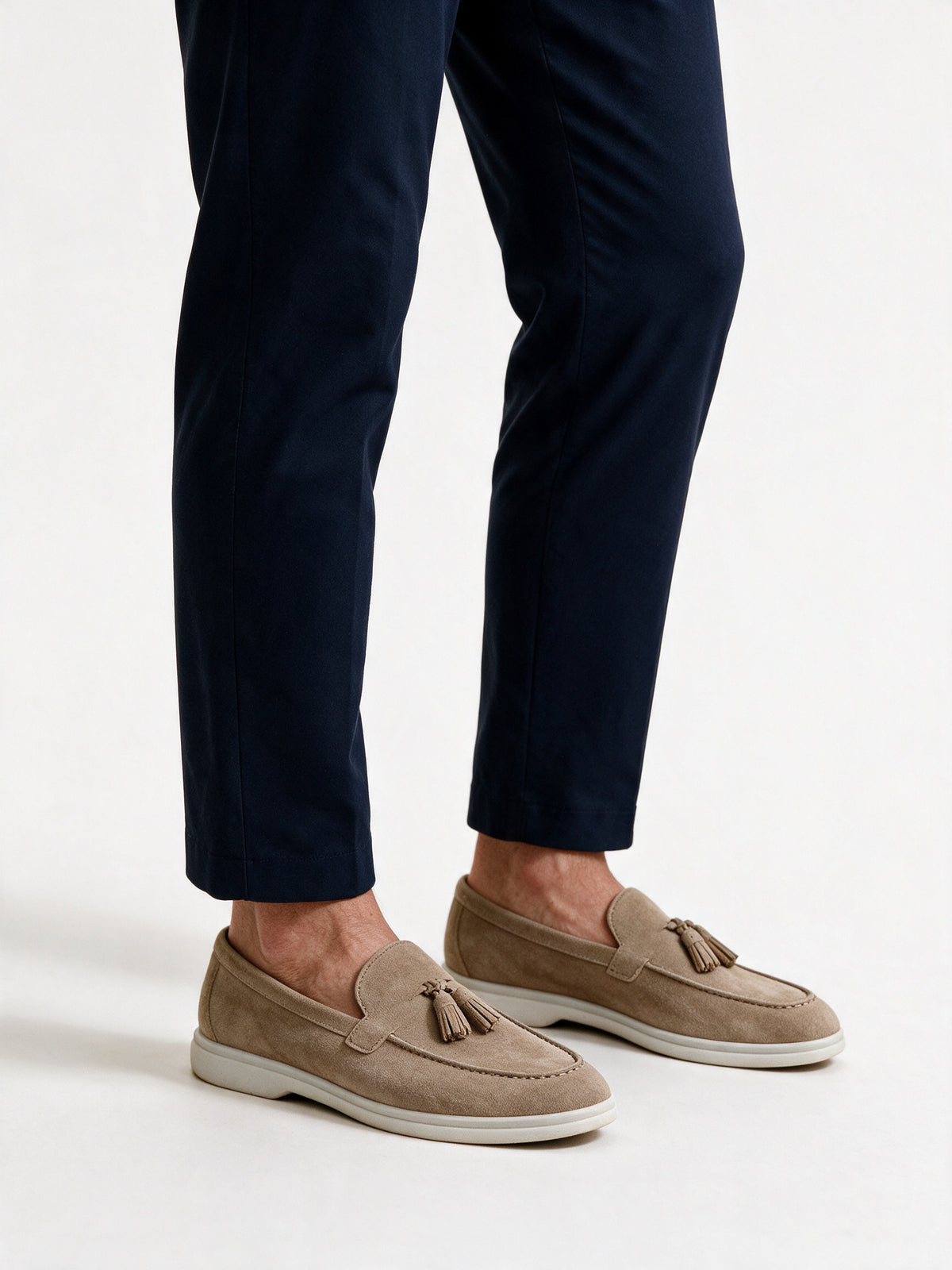 Vitor - Men's Tassel Loafers with White Sole - view 3