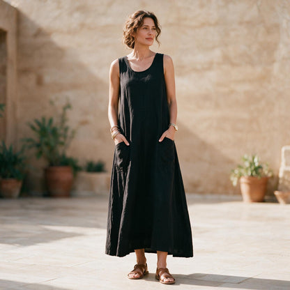 Arabella - Stylish Plus Size Summer Dress With Pockets