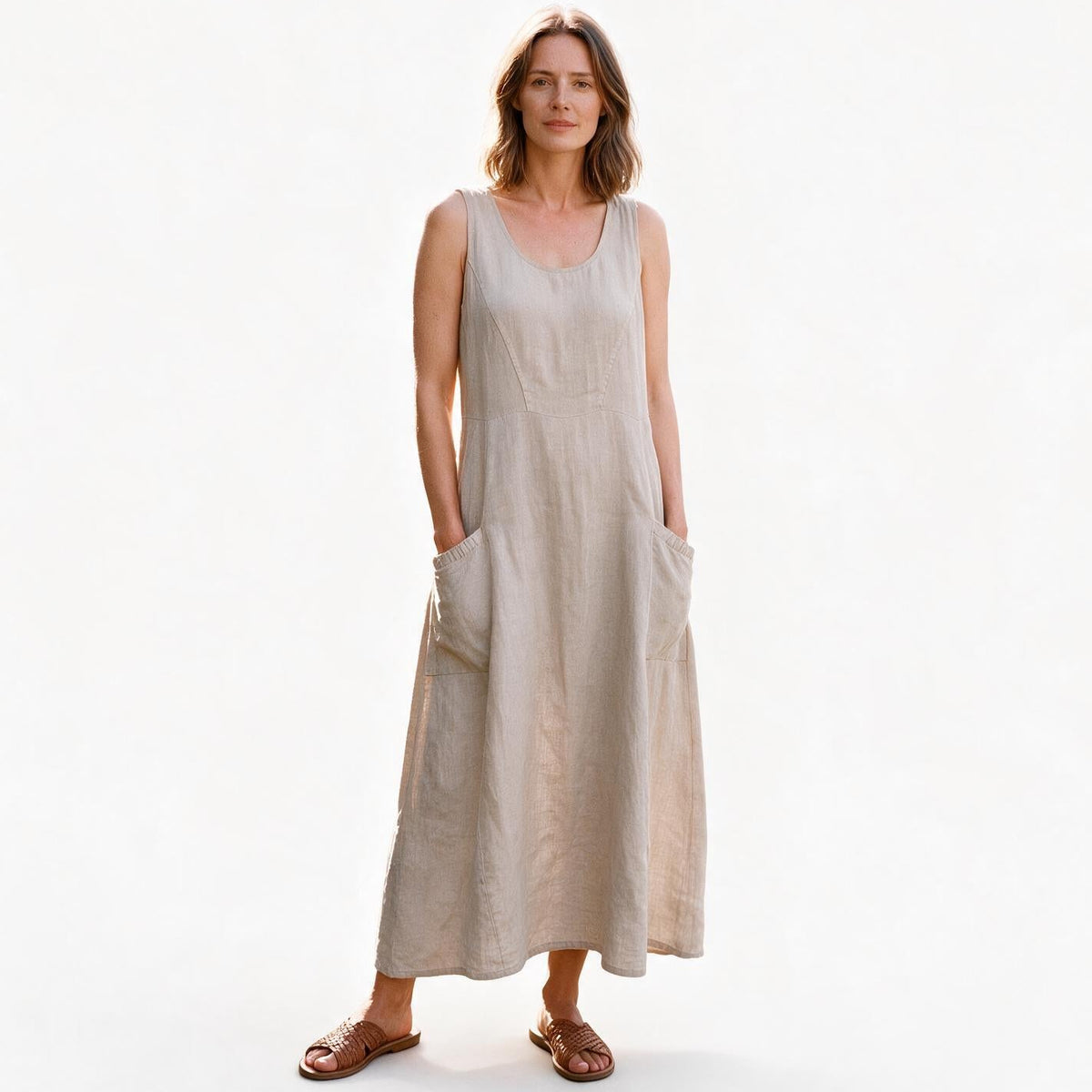 Arabella - Stylish Plus Size Summer Dress With Pockets