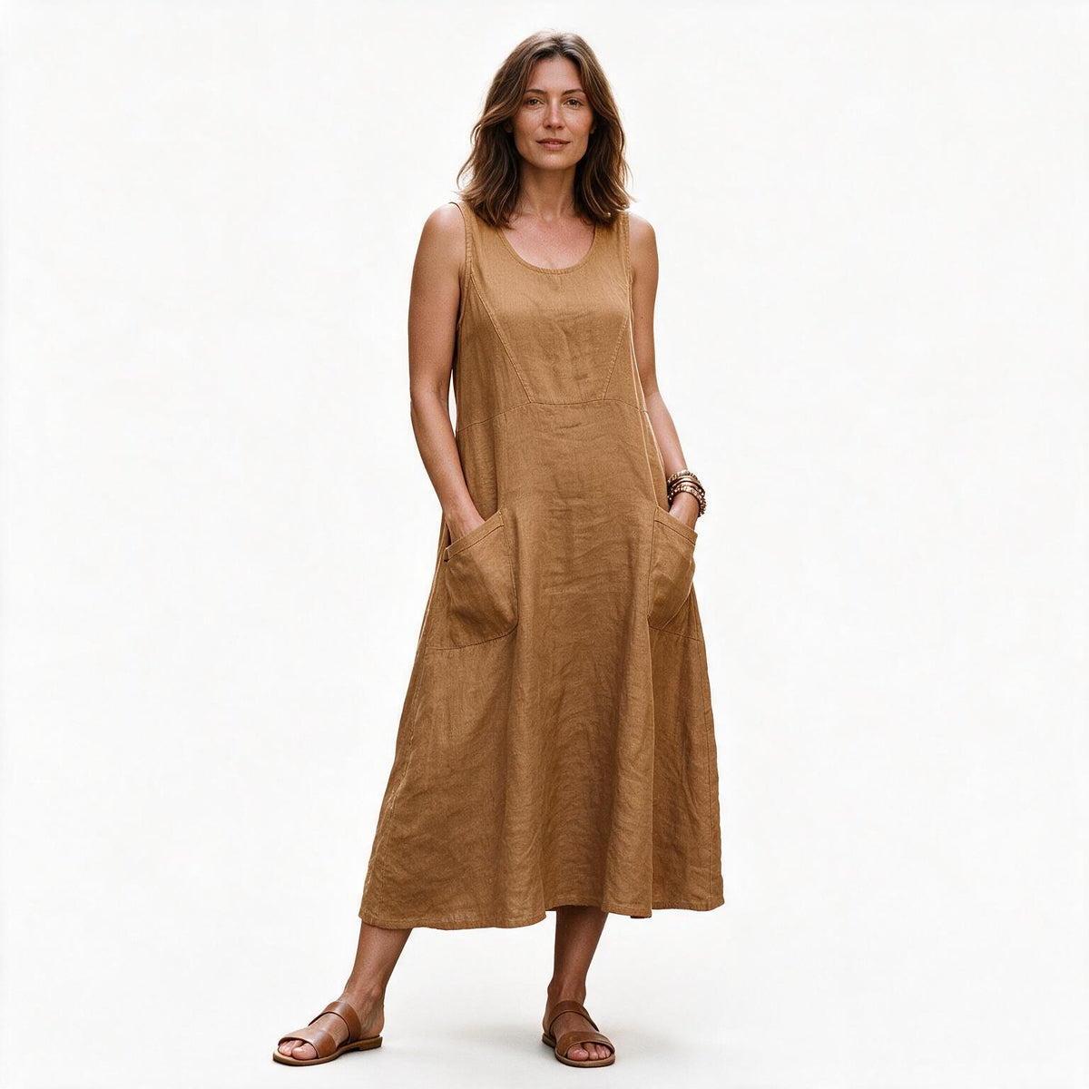 Arabella - Stylish Plus Size Summer Dress With Pockets