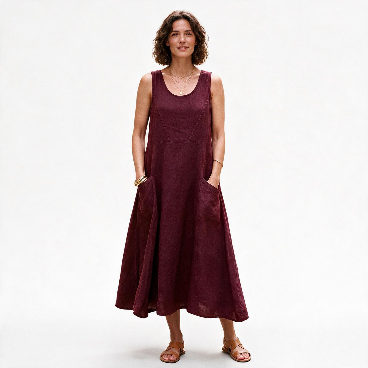 Arabella - Stylish Plus Size Summer Dress With Pockets