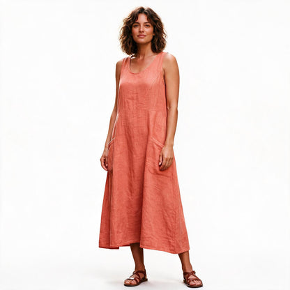 Arabella - Stylish Plus Size Summer Dress With Pockets