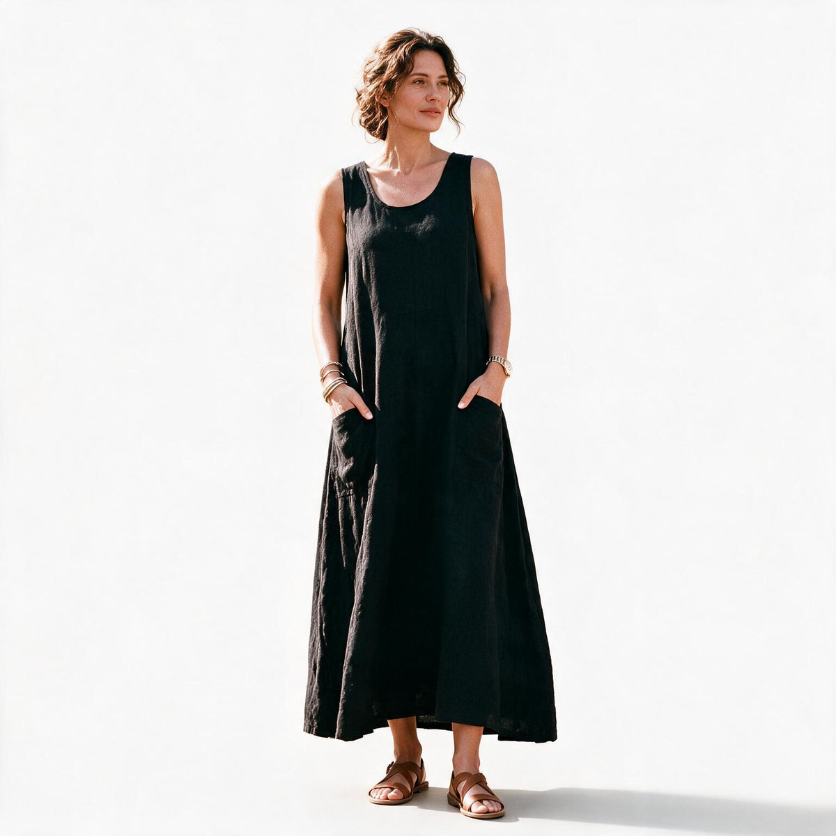 Arabella - Stylish Plus Size Summer Dress With Pockets