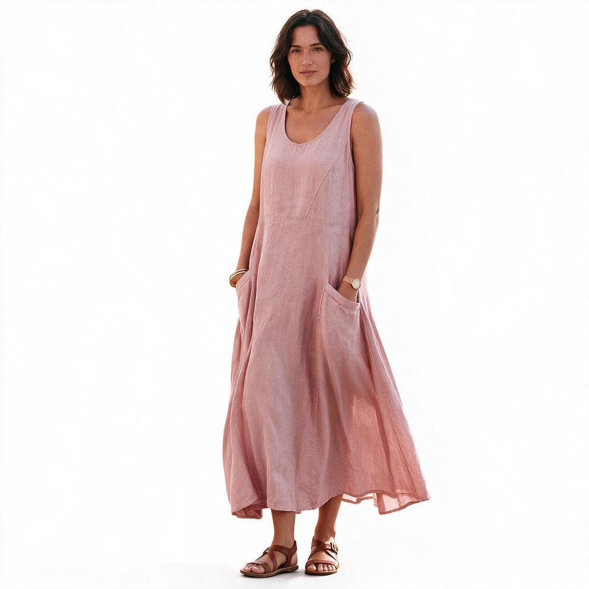 Arabella - Stylish Plus Size Summer Dress With Pockets