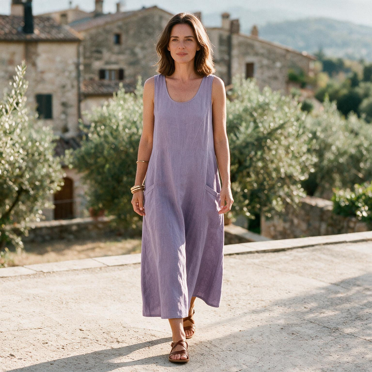 Arabella - Stylish Plus Size Summer Dress With Pockets