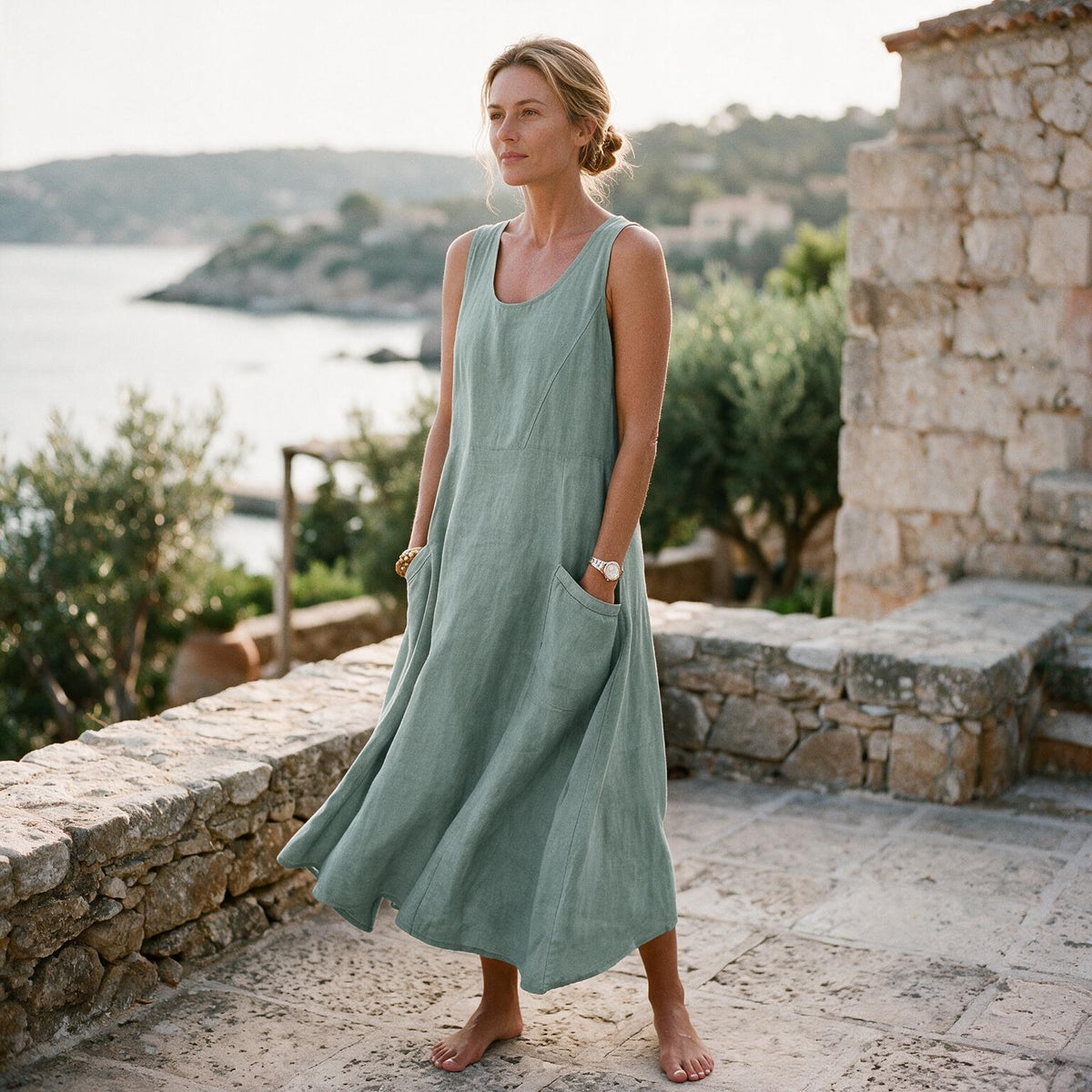 Arabella - Stylish Plus Size Summer Dress With Pockets