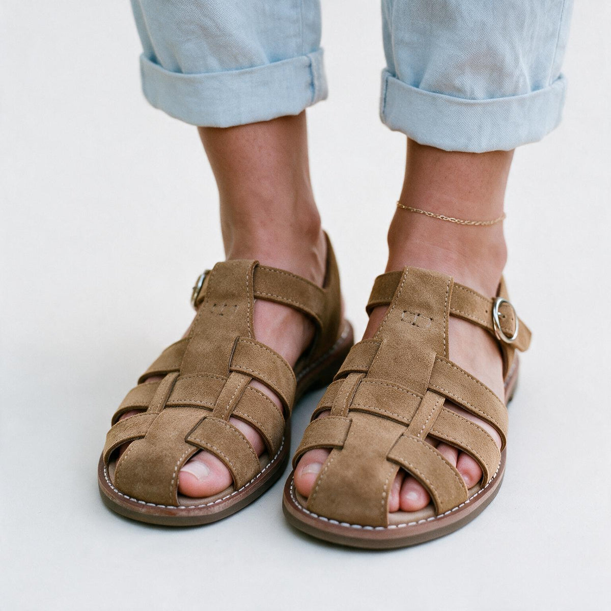 Aria - Stylish Women's Hollow Genuine Leather Sandals
