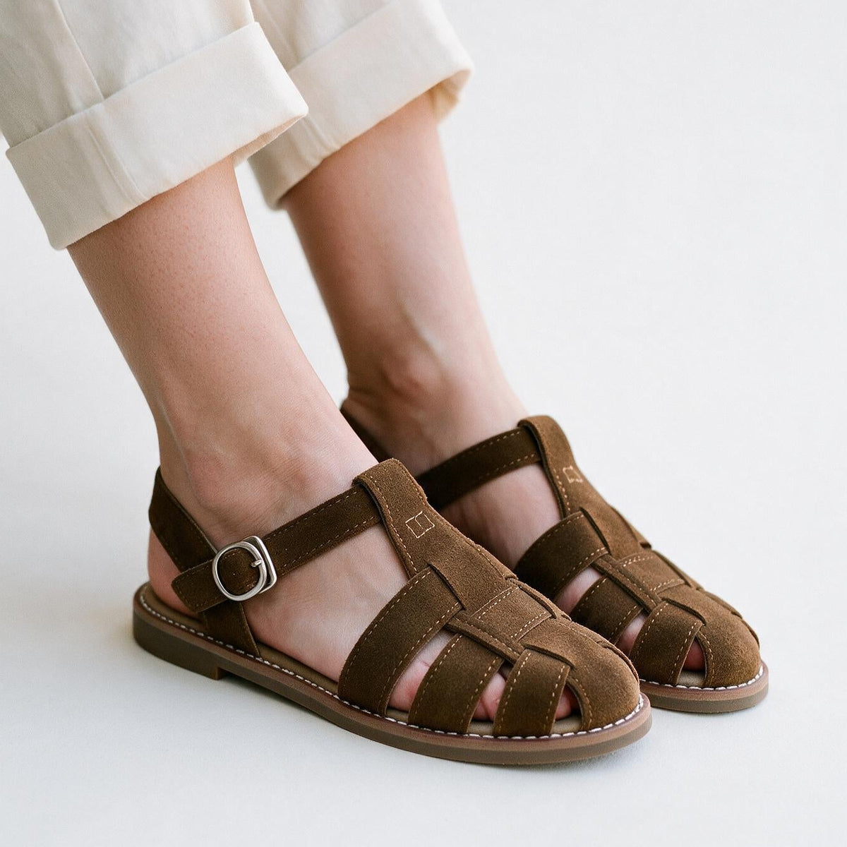 Aria - Stylish Women's Hollow Genuine Leather Sandals
